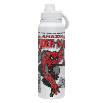 Spiderman the amazing, Θερμός 1L Ανοξείδωτο με Βάση Κινητού & Διπλά Τοιχώματα