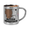 Double-wall metal cup for espresso (220ml)