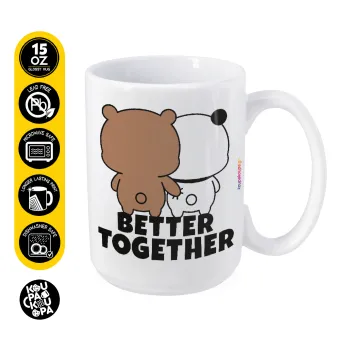Bubu & Dudu Better together, Κούπα Mega, κεραμική, 450ml