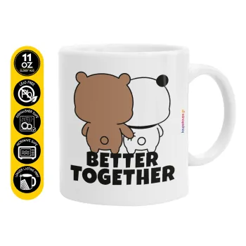 Bubu & Dudu Better together, Ceramic coffee mug, 330ml