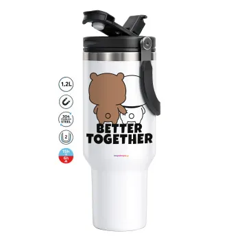 Bubu & Dudu Better together, Mega Travel Mug / Κούπα Ταξιδίου, διπλού τοιχώματος (θερμό) 1,2L