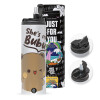 Travel Tumbler θερμό με διπλό καπάκι, μεταλλικό καλαμάκι και βούρτσα καθαρισμού (Ανωξείδωτο 304 Food grade, BPA free, 600ml)
