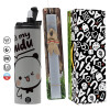 Πασχαλινή Λαμπάδα με Travel Tumbler θερμό (600ml, BPA free) & κερί αρωματικό πλακέ (30cm) (ΓΚΡΙ)
