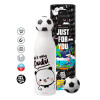 Soccer Metal mug thermos, double wall, 550ml