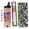Πασχαλινή Λαμπάδα με  ΡΟΖ Travel Tumbler θερμό (600ml, BPA free) & κερί αρωματικό πλακέ (30cm) (ΡΟΖ)