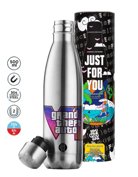 GTA VI — Inox (Stainless steel) double-walled metal mug, 500ml