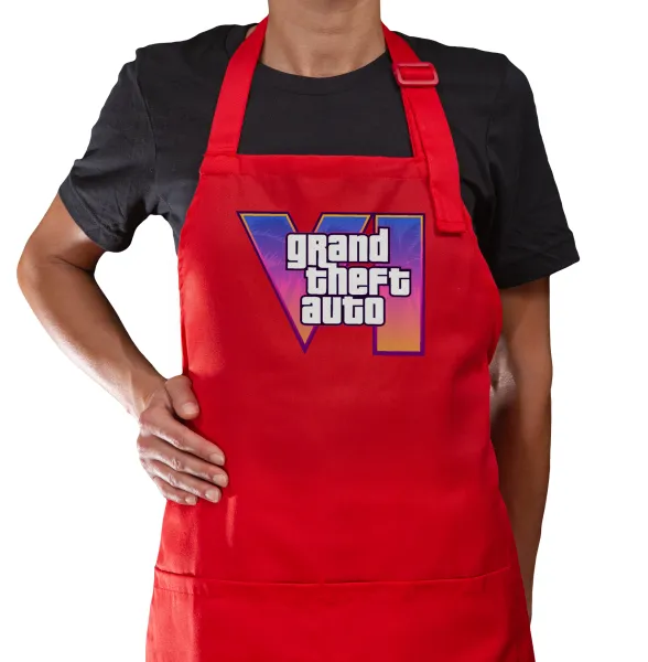 GTA VI — Κόκκινη Ποδιά μαγειρικής με τσέπες (ΕΝΗΛΙΚΩΝ)