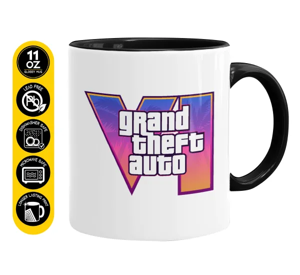GTA VI — Mug colored black, ceramic, 330ml
