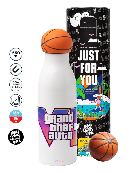 GTA VI — Bascetball Metal mug thermos, double wall, 550ml