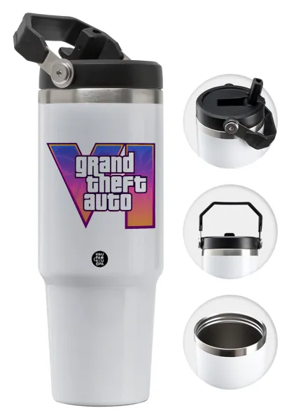 GTA VI — 30oz stainless Steel Tumbler with Handle