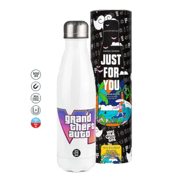GTA VI, Metal mug thermos White (Stainless steel), double wall, 500ml