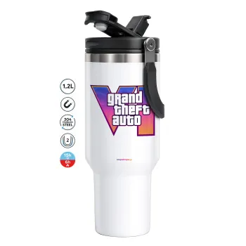 GTA VI, Mega Travel Mug / Κούπα Ταξιδίου, διπλού τοιχώματος (θερμό) 1,2L