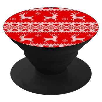 Deer knitted, Phone Holders Stand  Black Hand-held Mobile Phone Holder