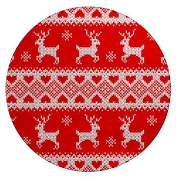 Deer knitted, Επιφάνεια κοπής γυάλινη στρογγυλή (30cm)