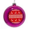 Purple Christmas tree ornament bauble 8cm