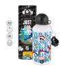 Metal water bottle, White, aluminum 500ml