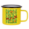 Metallic enamel MATT Yellow cup 360ml