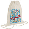 Backpack bag GYMBAG natural (28x40cm)