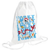 Backpack pouch GYMBAG white (28x40cm)