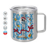 Double-walled stainless steel mug 300ml with temperature-retaining lid