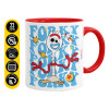 Mug colored red, ceramic, 330ml