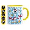Mug colored yellow, ceramic, 330ml