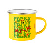 Yellow Enamel Metallic Cup 360ml