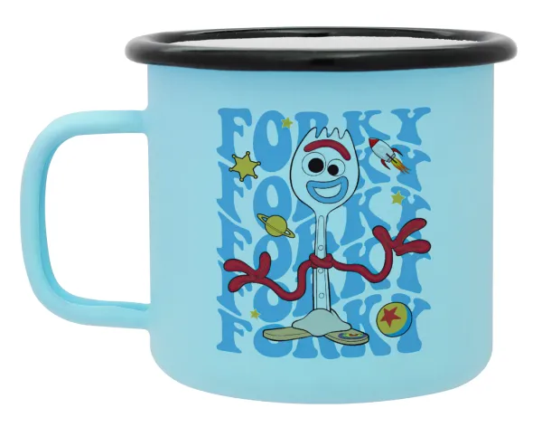 Forky — Κούπα Μεταλλική εμαγιέ ΜΑΤ σιέλ 360ml