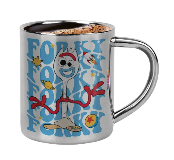 Forky — Double-wall metal cup for espresso (220ml)