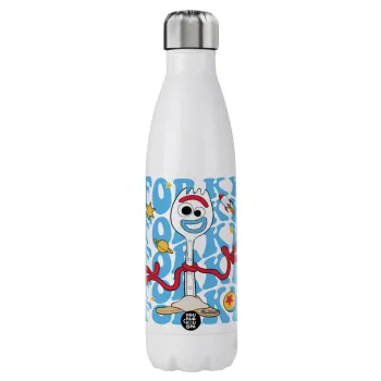Forky, Μεταλλικό παγούρι θερμός (Stainless steel), διπλού τοιχώματος, 750ml