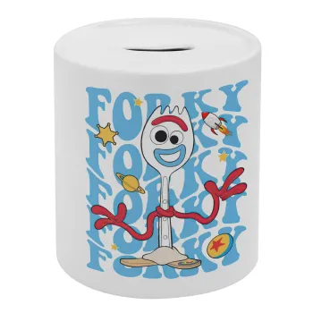 Forky, Κουμπαράς πορσελάνης με τάπα