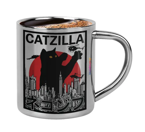 CATZILLA — Κουπάκι μεταλλικό διπλού τοιχώματος για espresso (220ml)