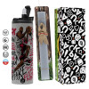 Πασχαλινή Λαμπάδα με Travel Tumbler θερμό (600ml, BPA free) & κερί αρωματικό πλακέ (30cm) (ΓΚΡΙ)