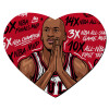 Mousepad heart 23x20cm