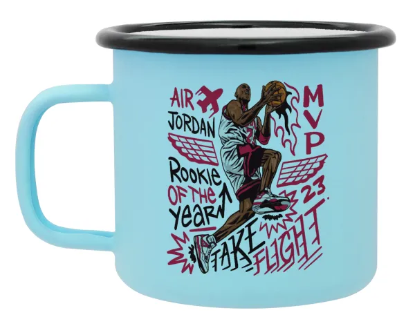 Jordan — Κούπα Μεταλλική εμαγιέ ΜΑΤ σιέλ 360ml