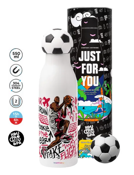 Jordan — Soccer Metal mug thermos, double wall, 550ml