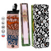 Πασχαλινή Λαμπάδα με  ΡΟΖ Travel Tumbler θερμό (600ml, BPA free) & κερί αρωματικό πλακέ (30cm) (ΡΟΖ)