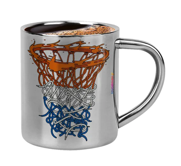 Basket net — Κουπάκι μεταλλικό διπλού τοιχώματος για espresso (220ml)