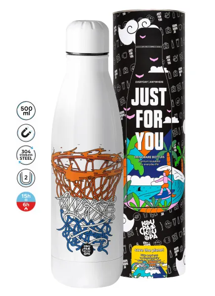 Basket net — Μεταλλικό παγούρι θερμός (Stainless steel), 500ml