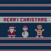 Merry christmas knitted