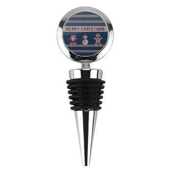 Merry christmas knitted, Πώμα φιάλης μεταλλικό