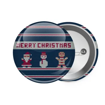 Merry christmas knitted, Κονκάρδα παραμάνα 7.5cm