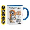 Mug colored blue, ceramic, 330ml