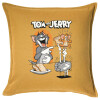 Sofa cushion YELLOW 50x50cm includes filling
