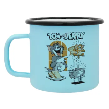 Tom n Jerry, Κούπα Μεταλλική εμαγιέ ΜΑΤ σιέλ 360ml
