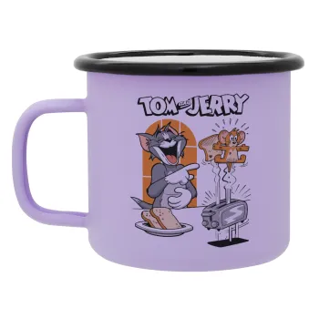 Tom n Jerry, Κούπα Μεταλλική εμαγιέ ΜΑΤ Light Pastel Purple 360ml