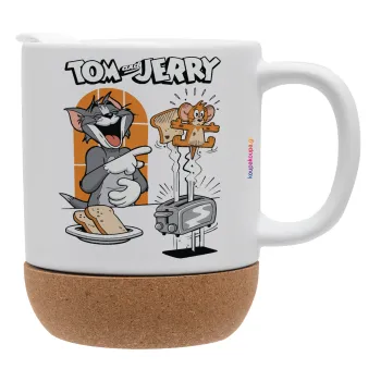 Tom n Jerry, Ceramic coffee mug Cork (MAT), 330ml