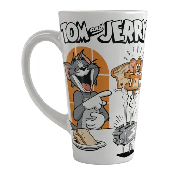 Tom n Jerry, Κούπα κωνική Latte Μεγάλη, κεραμική, 450ml