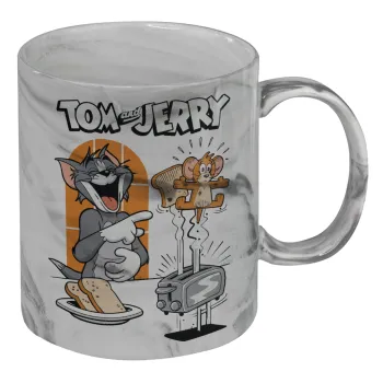Tom n Jerry, Mug ceramic marble style, 330ml