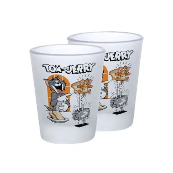 Tom n Jerry, Σφηνοπότηρα γυάλινα 45ml του πάγου (2 τεμάχια)